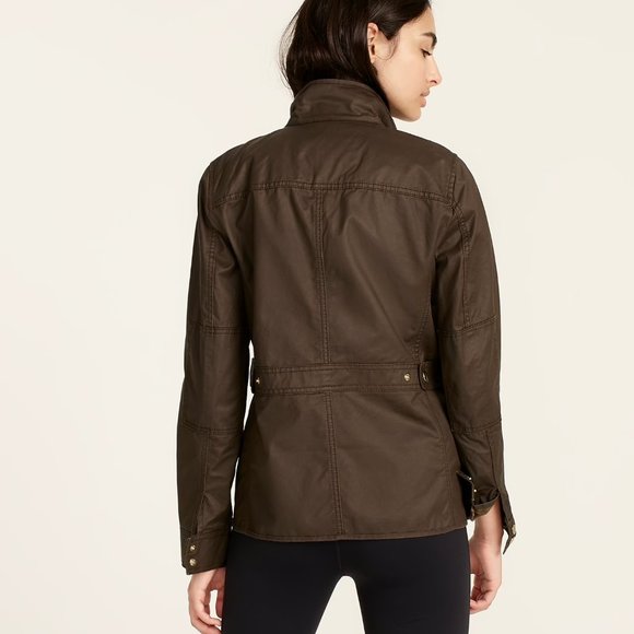 J. Crew Downtown Field Jacket, Olive Green, Great Condition, Size S - Picture 3 of 8